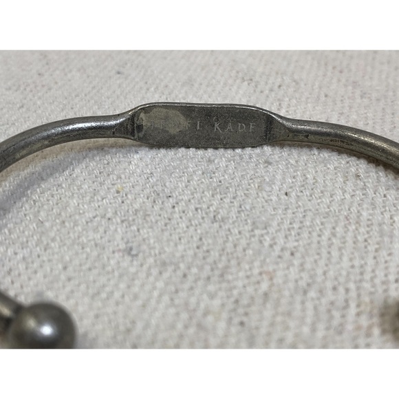 Jewel kade Silver Blue Enamel Cuff Bracelet - Picture 4 of 5